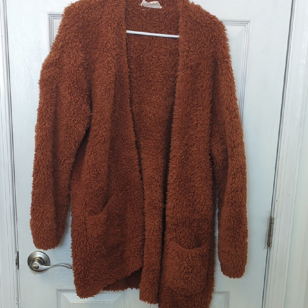 Pink Republic Fuzzy Cardigan